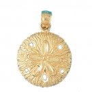 14K GOLD NAUTICAL CHARM - SAND DOLLAR #143
