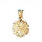14K GOLD NAUTICAL CHARM - SAND DOLLAR #140
