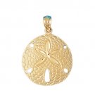14K GOLD NAUTICAL CHARM - SAND DOLLAR #135 14K GOLD NAUTICAL CHARM - SAND DOLLAR #135