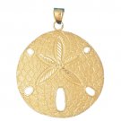 14K GOLD NAUTICAL CHARM - SAND DOLLAR #132