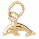 14K GOLD NAUTICAL CHARM - DOLPHIN #474