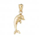 14K GOLD NAUTICAL CHARM - DOLPHIN #452