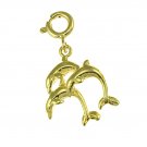14K GOLD NAUTICAL CHARM - DOLPHIN #440