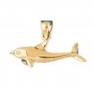 14K GOLD NAUTICAL CHARM - DOLPHIN #422