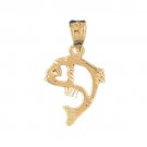 14K GOLD NAUTICAL CHARM - DOLPHIN #420