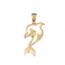 14K GOLD NAUTICAL CHARM - DOLPHIN #419