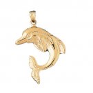 14K GOLD NAUTICAL CHARM - DOLPHIN #417