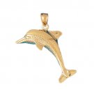 14K GOLD NAUTICAL CHARM - DOLPHIN #414