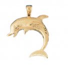 14K GOLD NAUTICAL CHARM - DOLPHIN #413