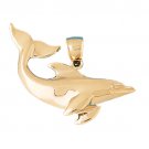 14K GOLD NAUTICAL CHARM - DOLPHIN #390