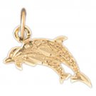 14K GOLD NAUTICAL CHARM - DOLPHIN #384