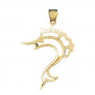 14K GOLD NAUTICAL CHARM - MARLIN #526 14K GOLD NAUTICAL CHARM - MARLIN #526