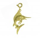 14K GOLD NAUTICAL CHARM - MARLIN #518