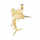 14K GOLD NAUTICAL CHARM - MARLIN #516 14K GOLD NAUTICAL CHARM - MARLIN #516