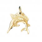 14K GOLD NAUTICAL CHARM - MARLIN #512 14K GOLD NAUTICAL CHARM - MARLIN #512