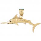 14K GOLD NAUTICAL CHARM - MARLIN #552 14K GOLD NAUTICAL CHARM - MARLIN #552