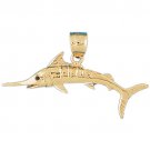 14K GOLD NAUTICAL CHARM - MARLIN #551