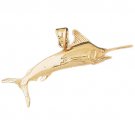 14K GOLD NAUTICAL CHARM - MARLIN #549