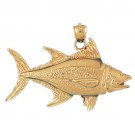14K GOLD NAUTICAL CHARM - MARLIN #571