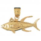14K GOLD NAUTICAL CHARM - MARLIN #568