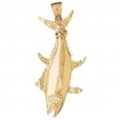 14K GOLD NAUTICAL CHARM - MARLIN #567
