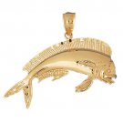 14K GOLD NAUTICAL CHARM - MARLIN #559