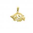 14K GOLD NAUTICAL CHARM - ANGELFISH #652