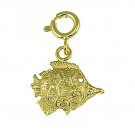 14K GOLD NAUTICAL CHARM - ANGELFISH #651