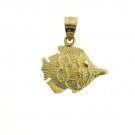 14K GOLD NAUTICAL CHARM - ANGELFISH #649