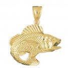14K GOLD NAUTICAL CHARM - BASS #606