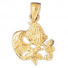 14K GOLD NAUTICAL CHARM - FISH #713