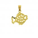 14K GOLD NAUTICAL CHARM - FISH #701