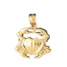 14K GOLD NAUTICAL CHARM - CRAB #756