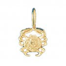 14K GOLD NAUTICAL CHARM - CRAB #747