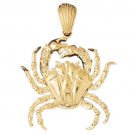 14K GOLD NAUTICAL CHARM - CRAB #732