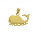14K GOLD NAUTICAL CHARM - WHALE #842