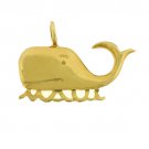14K GOLD NAUTICAL CHARM - WHALE #841