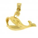14K GOLD NAUTICAL CHARM - WHALE #834