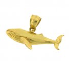 14K GOLD NAUTICAL CHARM - WHALE #804