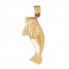 14K GOLD NAUTICAL CHARM - MANATEE #880