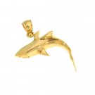 14K GOLD NAUTICAL CHARM - SHARK #922