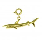 14K GOLD NAUTICAL CHARM - SHARK #918