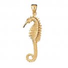 14K GOLD NAUTICAL CHARM - SEAHORSE #930