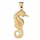14K GOLD NAUTICAL CHARM - SEAHORSE #929