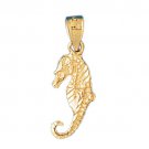 14K GOLD NAUTICAL CHARM - SEAHORSE #955