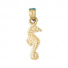 14K GOLD NAUTICAL CHARM - SEAHORSE #951