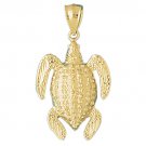 14K GOLD NAUTICAL CHARM - TURTLE #1423