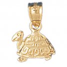 14K GOLD NAUTICAL CHARM - TURTLE #1010