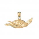 14K GOLD NAUTICAL CHARM - TURTLE #973