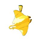 14K GOLD NAUTICAL CHARM - STINGRAY #1019